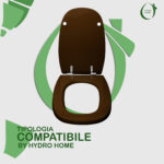 Copriwater Square Pozzi Ginori legno rivestito in resina poliestere Marrone - immagine 4