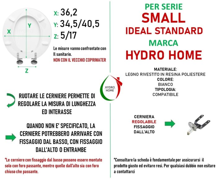 Copriwater Small Ideal Standard legno rivestito in resina poliestere - immagine 5