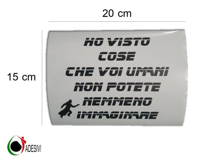 Adesivo divertente per copriwater frase Blade Runner - immagine 3