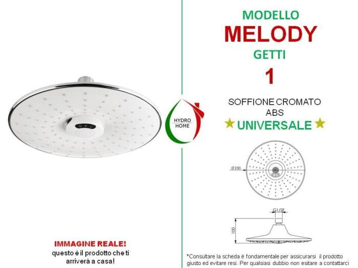 Soffione Doccia Melody funzione musica bluetooth - immagine 3