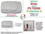 Placca di comando dual Cromo lucido per cassetta incasso Hidrobox ITS Todini - immagine 4