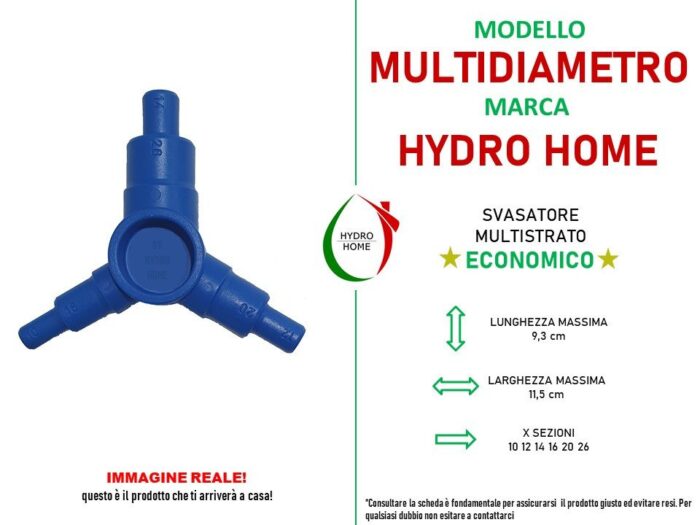 Calibratore Svasatore Blu per Multistrato multidiametro 10-12-14-16-20-26 - immagine 3