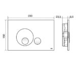 Placca doppio tasto Globe Nera Soft Touch cassetta incasso Oli - immagine 3