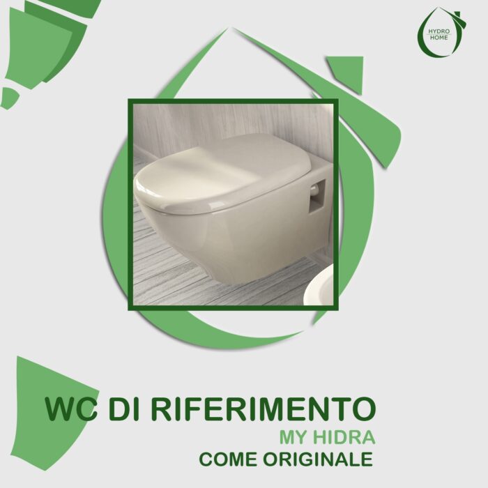 Copriwater My Hidra termoindurente avvolgente bianco come originale - immagine 7
