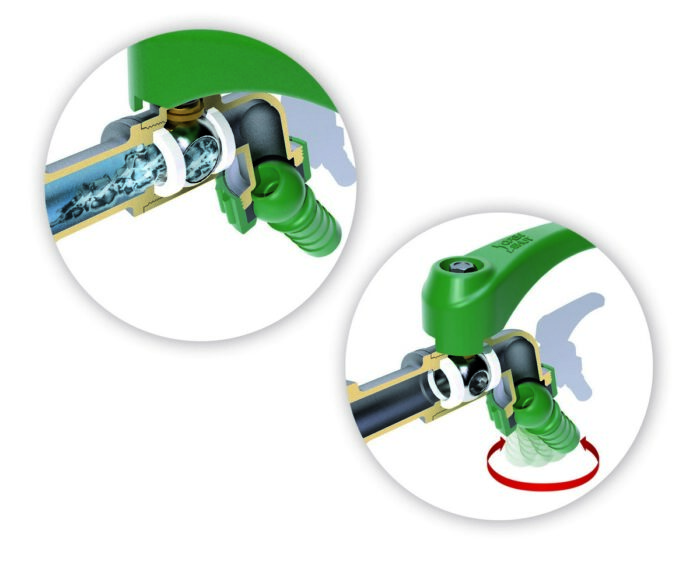 Rubinetto antigelo con portagomma orientabile - immagine 2