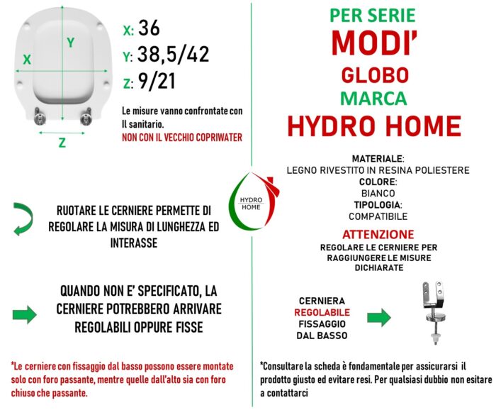 Copriwater Modì Globo legno rivestito in resina poliestere bianco - immagine 2
