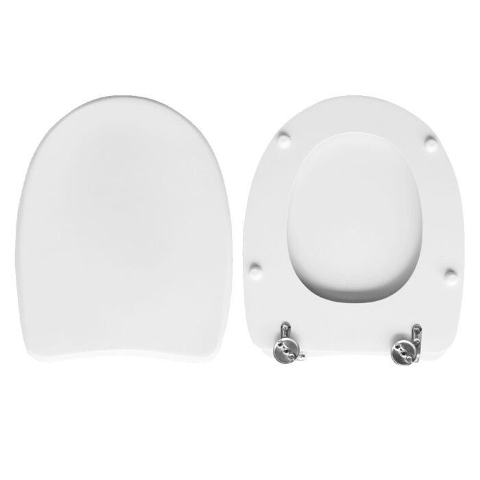 Copriwater Ala Ideal Standard coperchio grande legno rivestito in resina poliestere - immagine 1