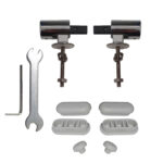 Kit Cerniere Soft Close + paracolpi in gomma H6 per copriwater termoindurente