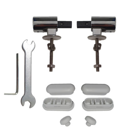 Kit Cerniere Soft Close + paracolpi in gomma H6 per copriwater termoindurente