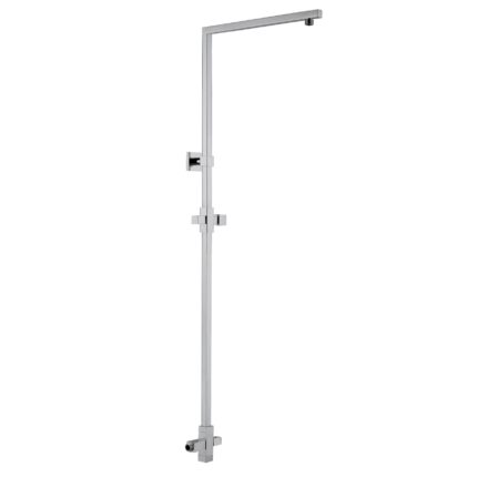Asta quadra Colonna Doccia 18X18 ottone cromato con deviatore