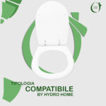 Copriwater Thermae Falerii legno rivestito in resina poliestere bianco - immagine 4