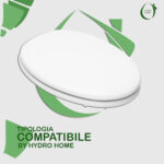 Copriwater Spazio Scala legno rivestito in resina poliestere bianco - immagine 3