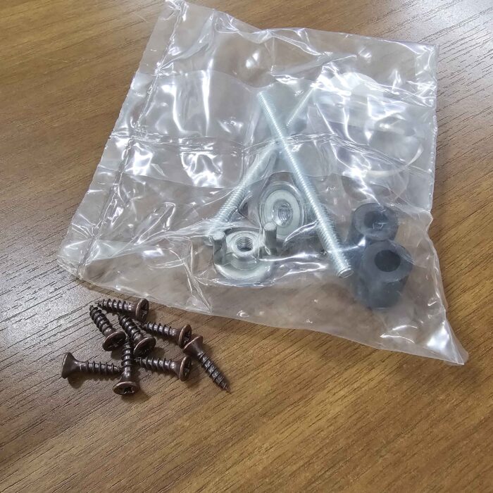 Cerniere regolabili fissaggio dal basso interasse 1,7 colore bronzo - immagine 3
