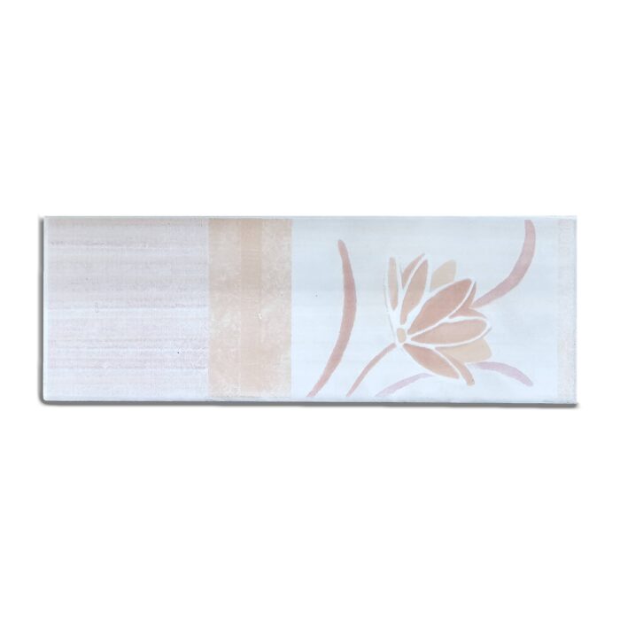 Listello in ceramica Bimba Rosa 7x20 cm - immagine 1