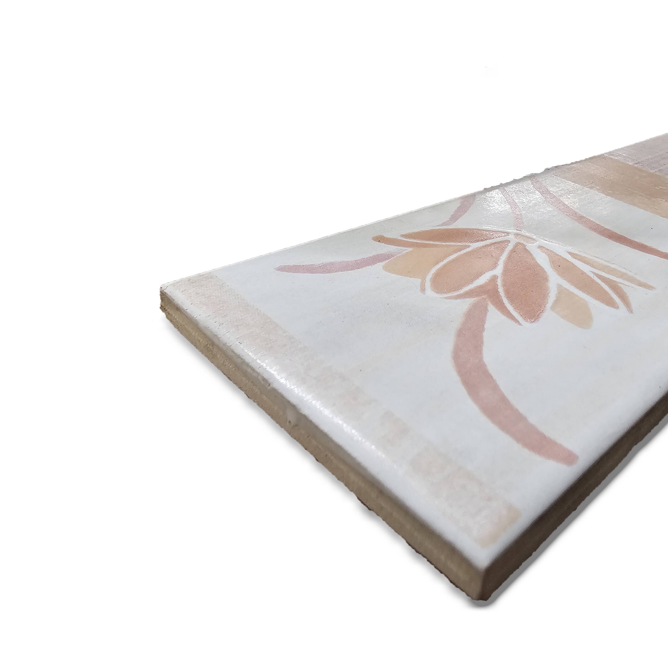 8163.jpg Listello in ceramica Bimba Rosa 7x20 cm - immagine 2