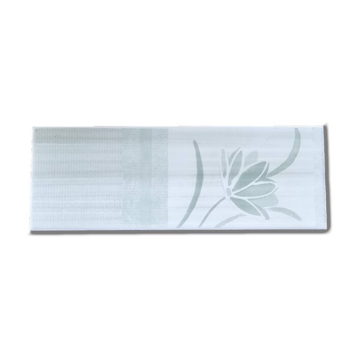 Listello in ceramica Bimba Verde 7x20 cm - immagine 1