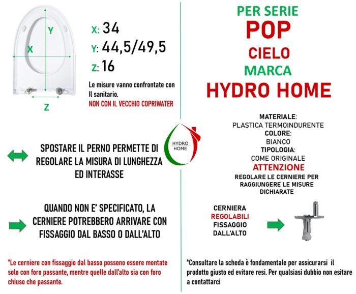 Copriwater Pop Cielo termoindurente bianco Come Originale - immagine 2