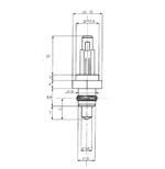 Sonda NTC commerciale ad innesto per caldaie Savio, Biasi - immagine 2