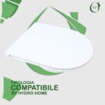 Copriwater Quadrarco Dolomite termoindurente bianco Soft Close e Sgancio Rapido - immagine 3