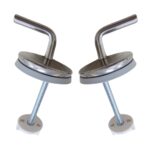 Cerniere regolabili fissaggio dal basso acciaio inox per copriwc termoindurente