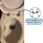 Cerniere regolabili fissaggio dal basso acciaio inox per copriwc termoindurente - immagine 4