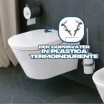 Cerniere fisse fissaggio dall alto per copriwc termoindurente con tassello rettangolare - immagine 4