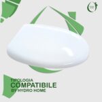 Copriwater Losanga GSI termoindurente avvolgente bianco - immagine 3