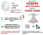 Copriwater Iceberg Nero Ceramica termoindurente avvolgente bianco - immagine 2