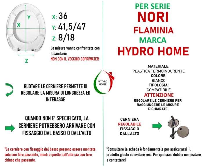 Copriwater Nori Flaminia termoindurente avvolgente bianco - immagine 2