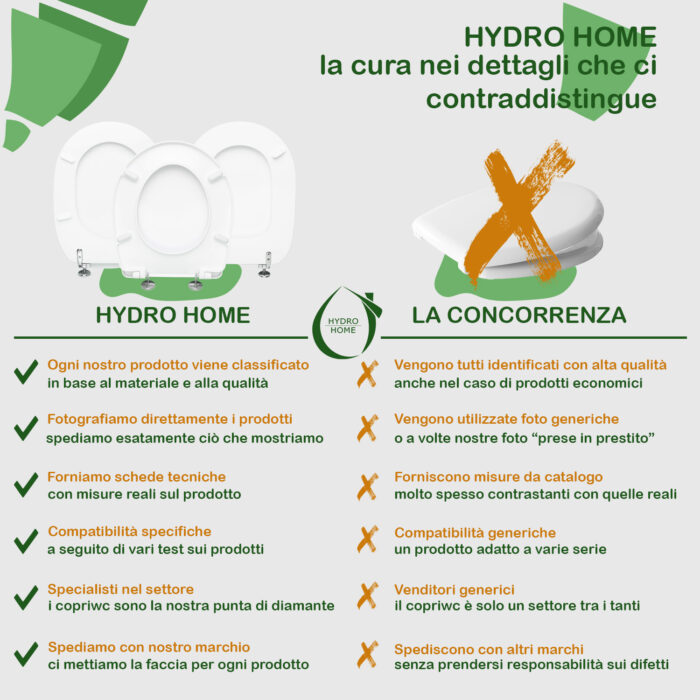 Copriwater Nori Flaminia termoindurente avvolgente bianco - immagine 6