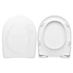 Copriwater Foglia Falerii termoindurente avvolgente bianco