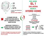 Copriwater EL1 Galassia termoindurente Soft Close bianco come originale - immagine 2