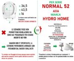 Copriwater Normal 52 Axa termoindurente Soft Close bianco come originale - immagine 2
