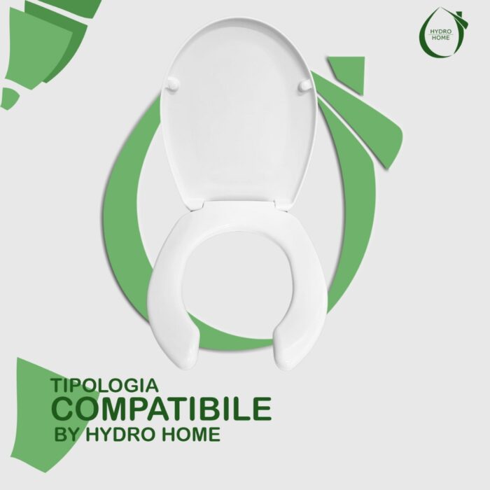 Copriwater Disabili TD30 termoindurente bianco compatibile con varie serie - immagine 4