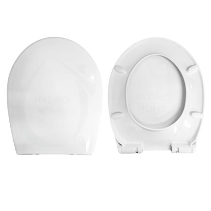 Copriwater Universale Ovale 2 Kg Soft Close e Sgancio Rapido compatibile con vari modelli termoindurente bianco