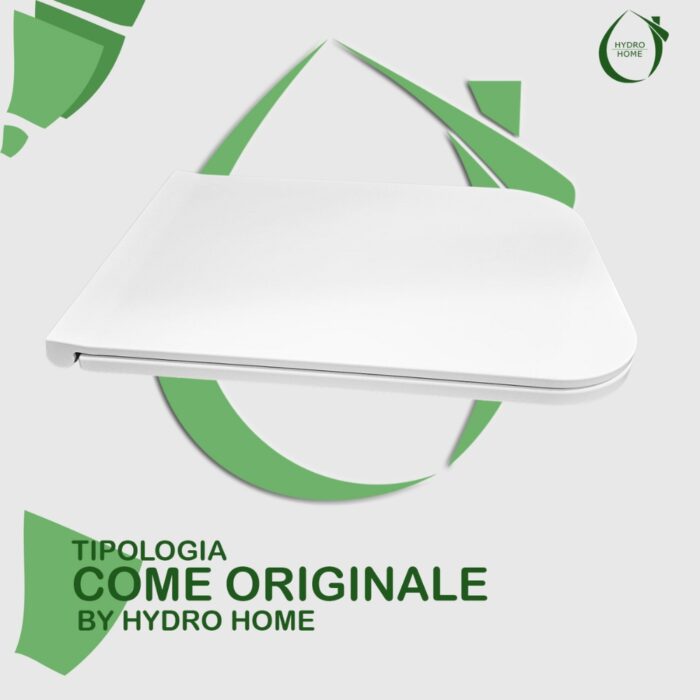 Copriwater Build Azzurra termoindurente bianco come originale - immagine 3