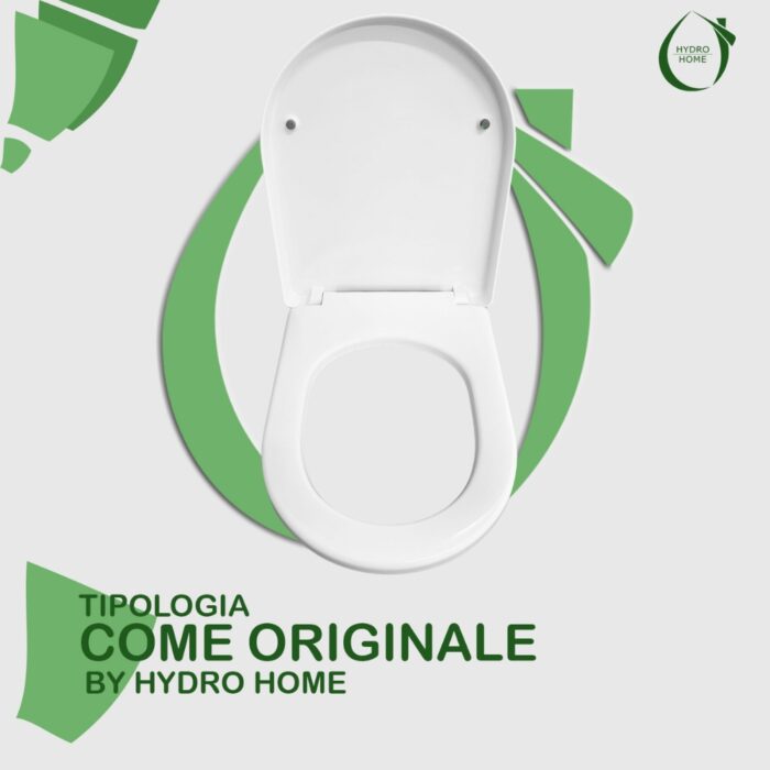 Copriwater Giò Hidra Ceramica termoindurente bianco come originale - immagine 4