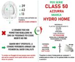 Copriwater Class 50 Mini Azzurra termoindurente Soft Close bianco come originale - immagine 2