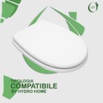 Copriwater Diva Globo legno rivestito in resina poliestere bianco - immagine 3