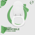 Copriwater Diva Globo legno rivestito in resina poliestere bianco - immagine 4