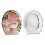 Copriwater Universale Ovale Stampato Terapy compatibile con vari modelli termoindurente bianco