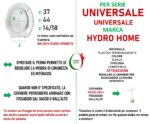 Copriwater Universale Ovale Stampato Zen compatibile con vari modelli termoindurente bianco - immagine 2