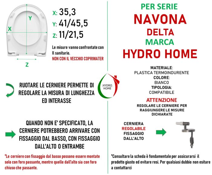 Copriwater Navona Delta termoindurente avvolgente bianco - immagine 2
