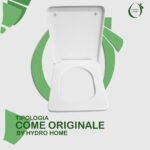 Copriwater Touch 2 e Touch 3 Disegno Ceramica termoindurente Soft Close bianco come originale - immagine 4