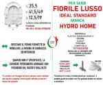 Copriwater Fiorile Lusso Ideal Standard termoindurente Soft Close avvolgente bianco - immagine 2