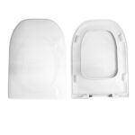 Copriwater Amica Nero Ceramica termoindurente Soft Close bianco come originale