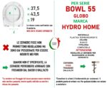 Copriwater Bowl 55 Globo termoindurente avvolgente bianco Sgancio Rapido - immagine 2