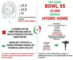Copriwater Bowl 55 Globo termoindurente Soft Close avvolgente bianco Sgancio Rapido - immagine 2