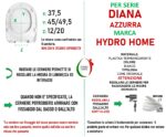 Copriwater Diana Azzurra termoindurente Soft Close avvolgente bianco come originale - immagine 2