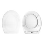Copriwater Universale Ovale Soft Close e Sgancio Rapido termoindurente bianco